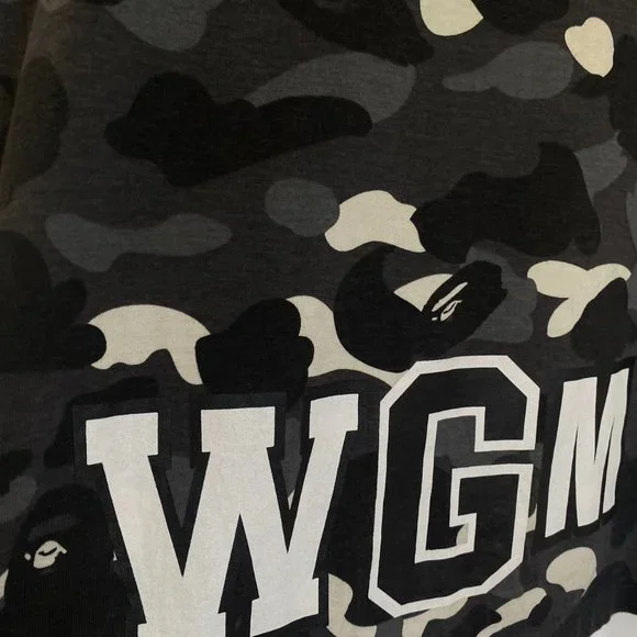 Bape City Camo Shark Polo - Black Camo - Size L - Like New with Tag